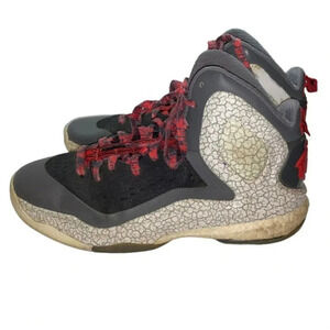 Adidas D Rose‎ 5 boost alternative away Chicago 9.5 black red white sneakers